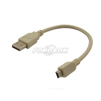 Шнур mini USB (male) - USB-A (male) 0.2M  REXANT