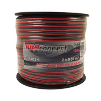 Акустический кабель  2х0,50 мм  100м  (красно-черный)  PROCONNECT (01-6103)