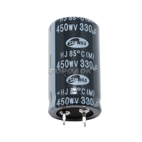 Конденсатор электролитический 330/450v <mini> (85°C) <HJ> 25*45 SAMWHA