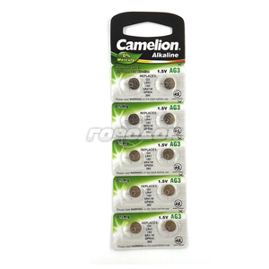 Батарейки таблетки Camelion AG3-BP10 (alkaline) 0%Hg