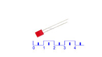 Светодиод 5x2mm. FYL-2513 HD  (красный, матовый прямоугольный)