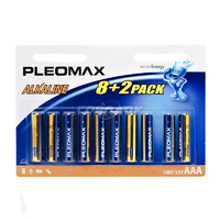 Элемент питания PLEOMAX LR03-8+2 BL10 (10437)