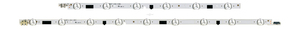 Светодиодная планка для подсветки ЖК панелей D2GE-460SCA-R3/D2GE-460SCB-R3 (965мм, 15 линз) (Lumens