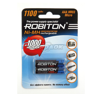 Аккумулятор ROBITON 1100MHAAA-2 BL2 (10187)