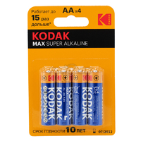Kodak MAX Super Alkaline LR6 BL4 (12040)