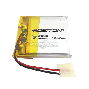 Аккумулятор ROBITON LP603030 3.7В 500мАч PK1