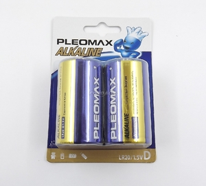 Батарейка Pleomax LR20-2BL