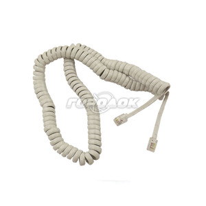 Шнур витой трубочный 4м телефонный белый REXANT (18-2041)