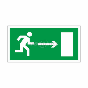 Знак Направление к эвакуационному выходу направо Е03 300х150мм