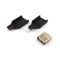 Гнездо кабельное USB под пайку (110057)